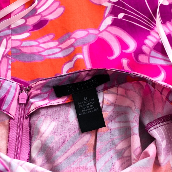 The Limited Stretch Halter Mod Pink Dress size 8 - Picture 4 of 9